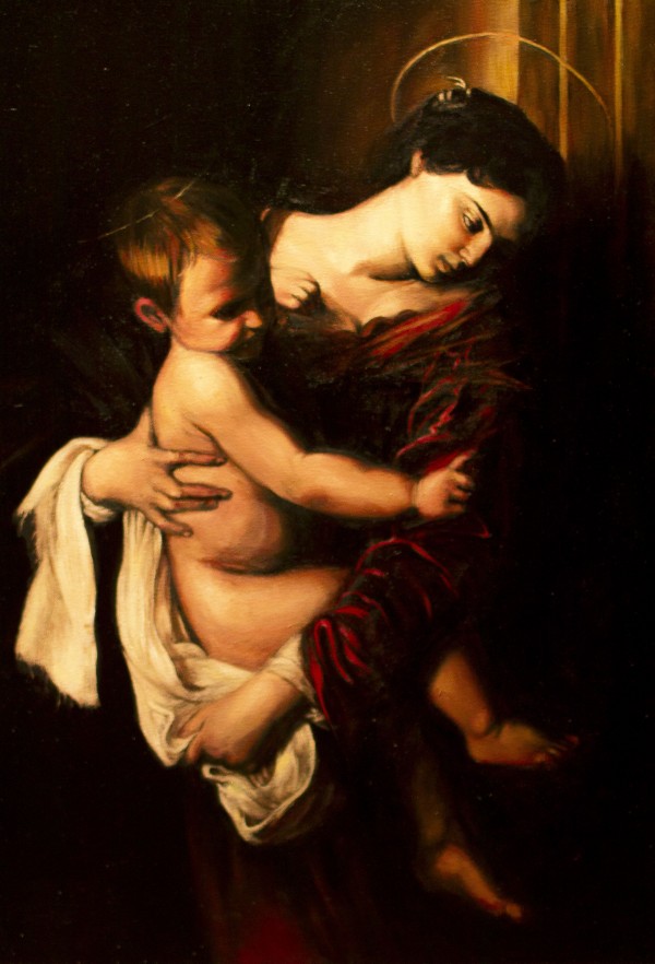 Virgin Mary and Child by Caravaggio